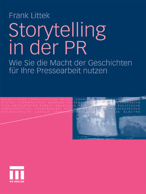 cover image of Storytelling in der PR